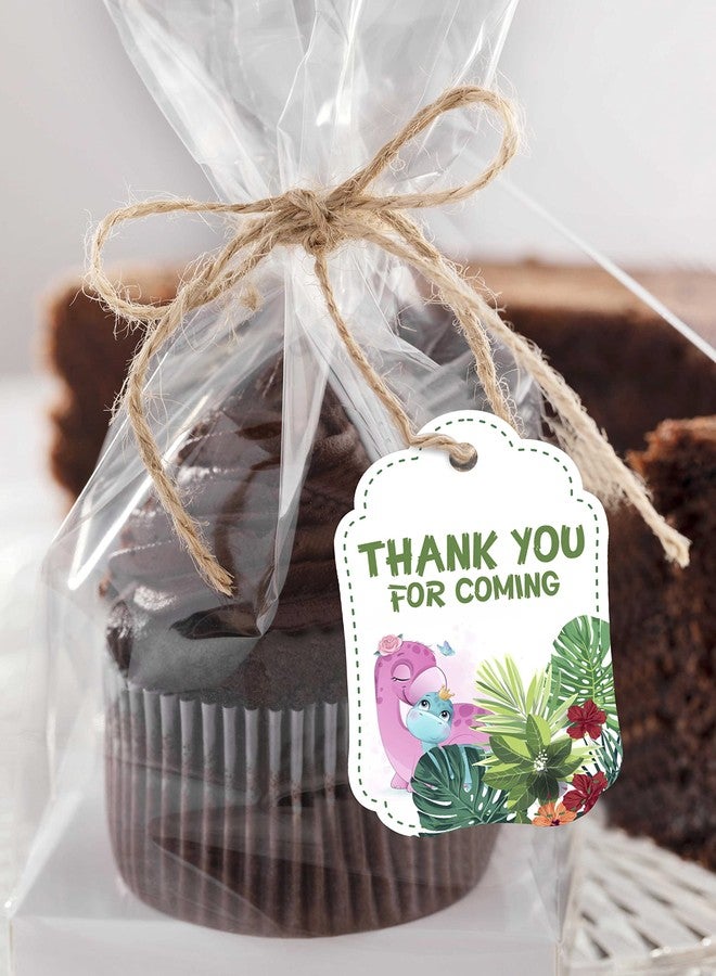 Inkdotpot Baby Shower Thank You Tags - Paper Gift Hang Tags, Dinosaur Theme, Baby Shower Party Collection - Pack of 50 - Image 3